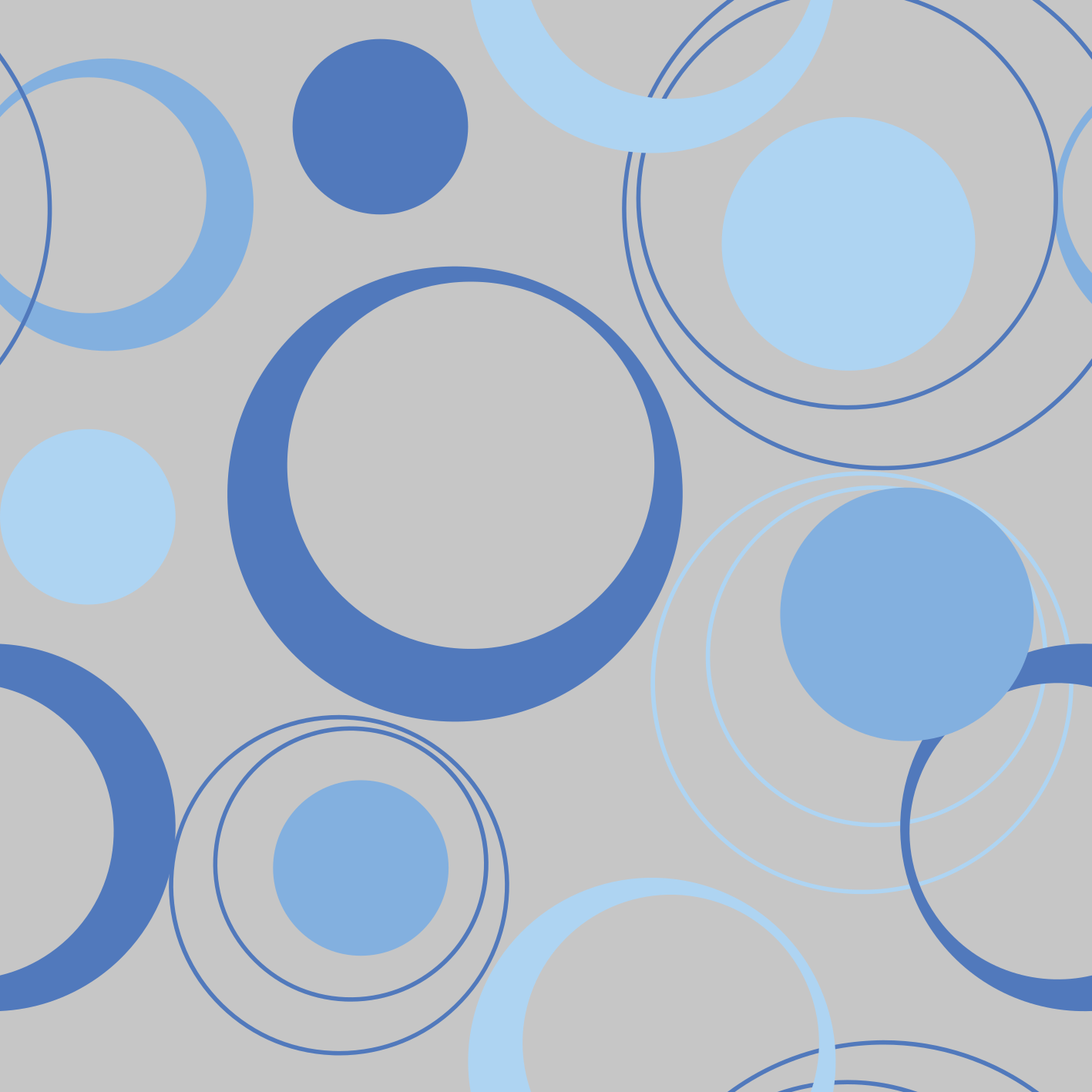 Vinyl rug bathroom minimal blue bubbles - TenStickers