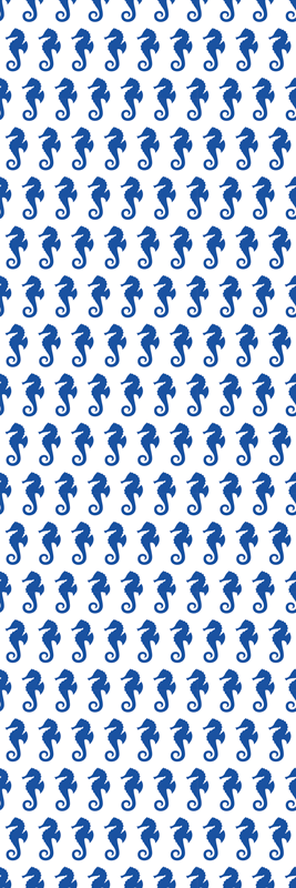 Vinyl rug bathroom sea horse shower mat - TenStickers