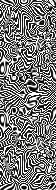 Vinyl rug bathroom zebra 3d effect mat - TenStickers