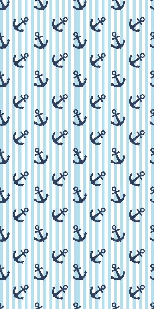 Vinyl rug bathroom navy blue striped pattern - TenStickers