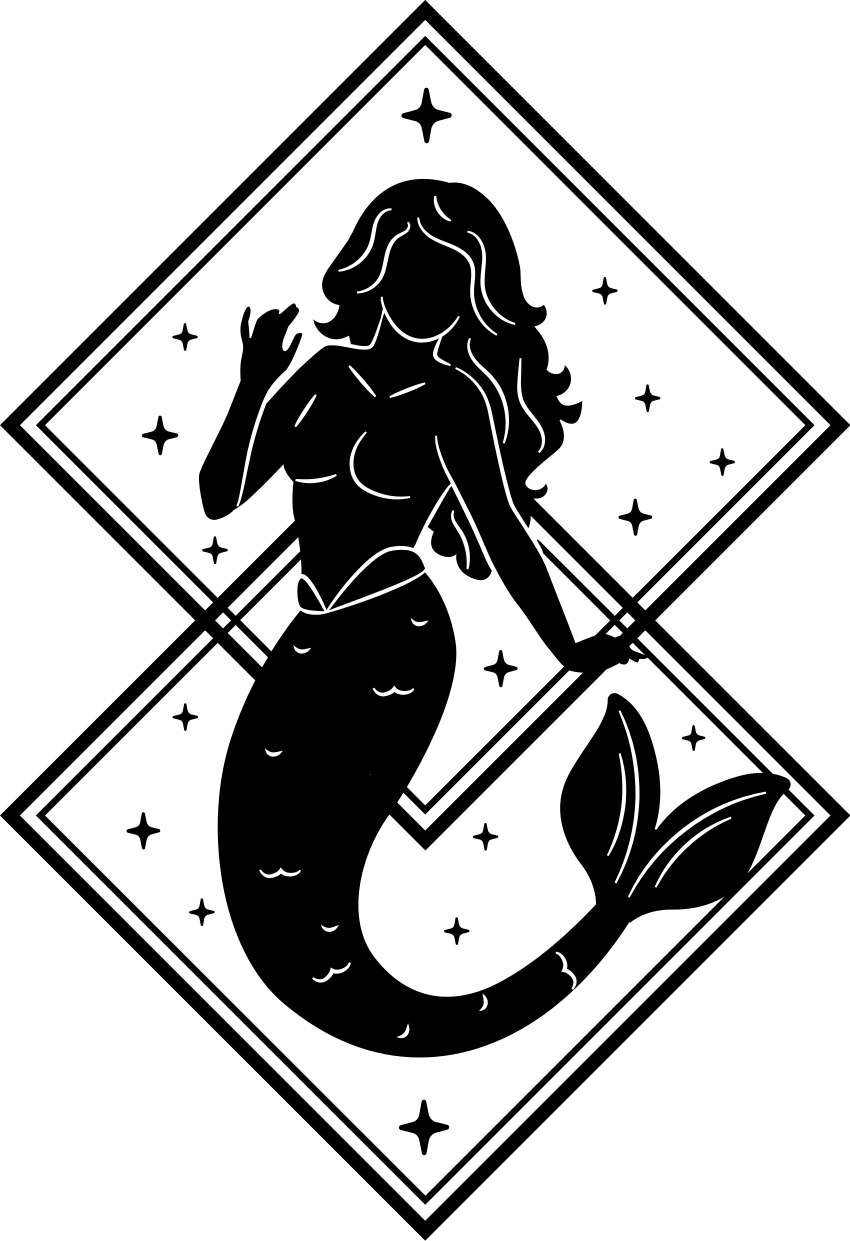 Vinyl rug bathroom mermaid shower decal - TenStickers