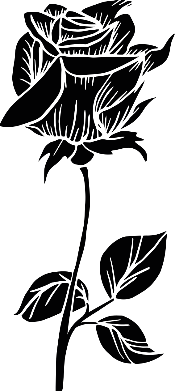 Vinyl rug bathroom rose for shower curtain - TenStickers