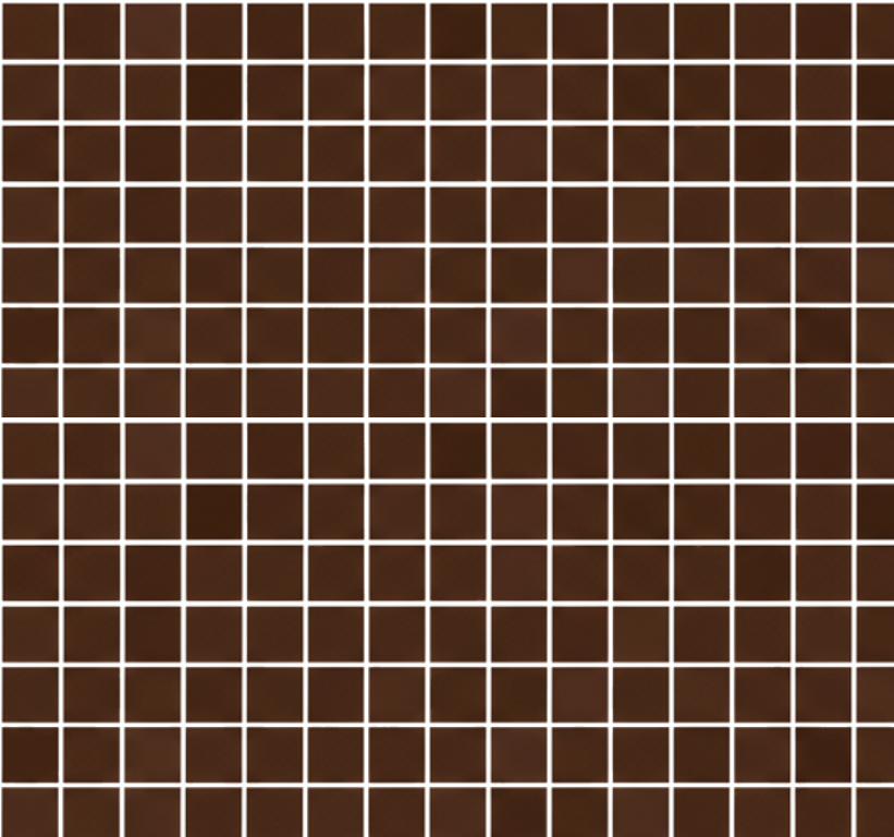Vinyl rug bathroom mini chocolate brown mosaics - TenStickers