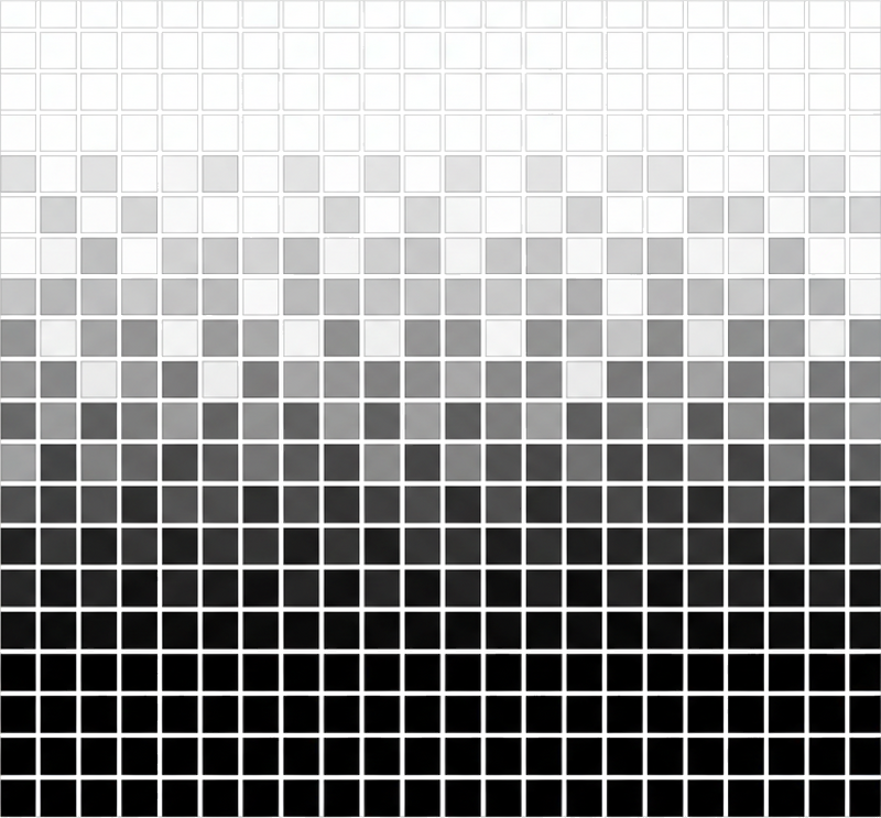 Vinyl rug bathroom miniature monochrome mosaics - TenStickers
