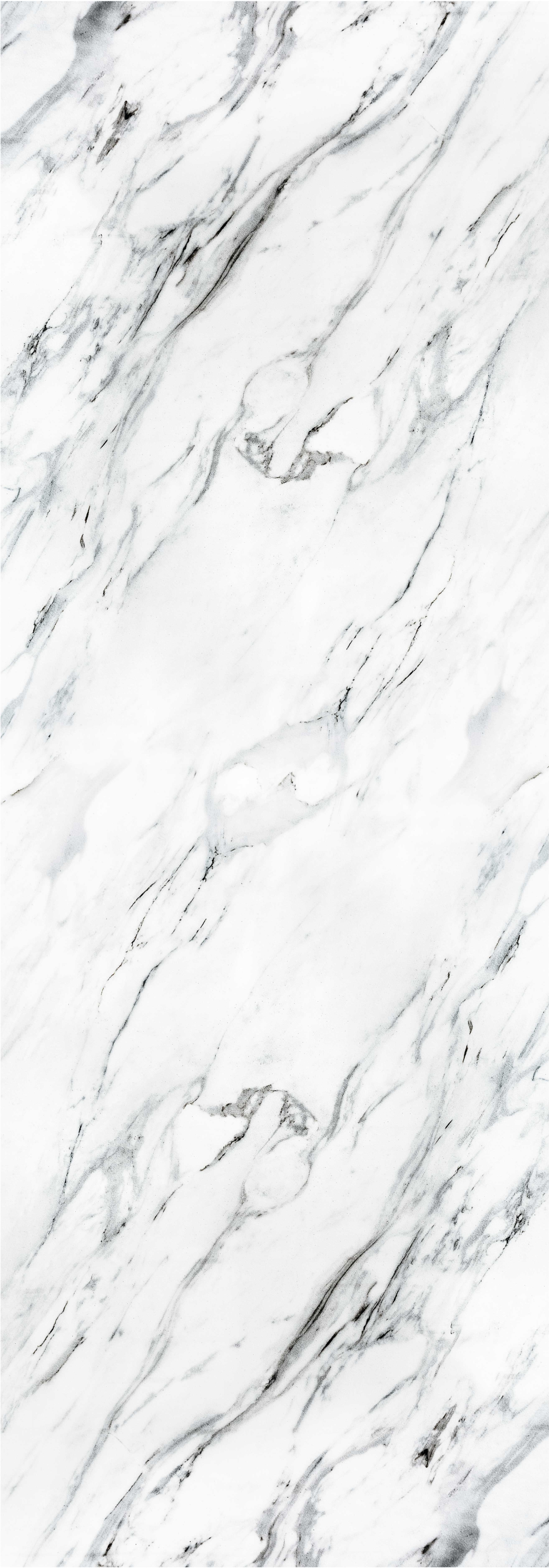 Kitchen vinyl rug in white marble design - TenStickers