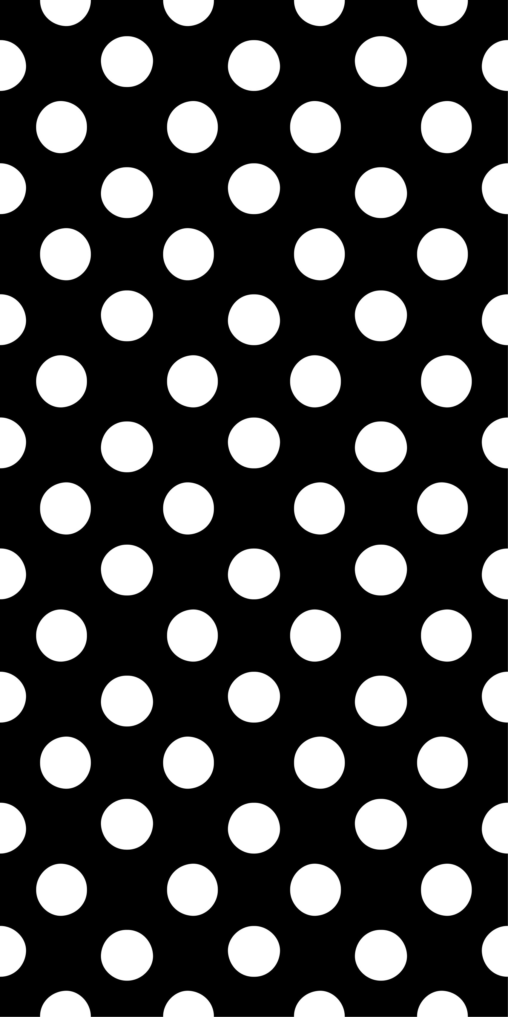 Kitchen vinyl rug with polka dot pattern - TenStickers