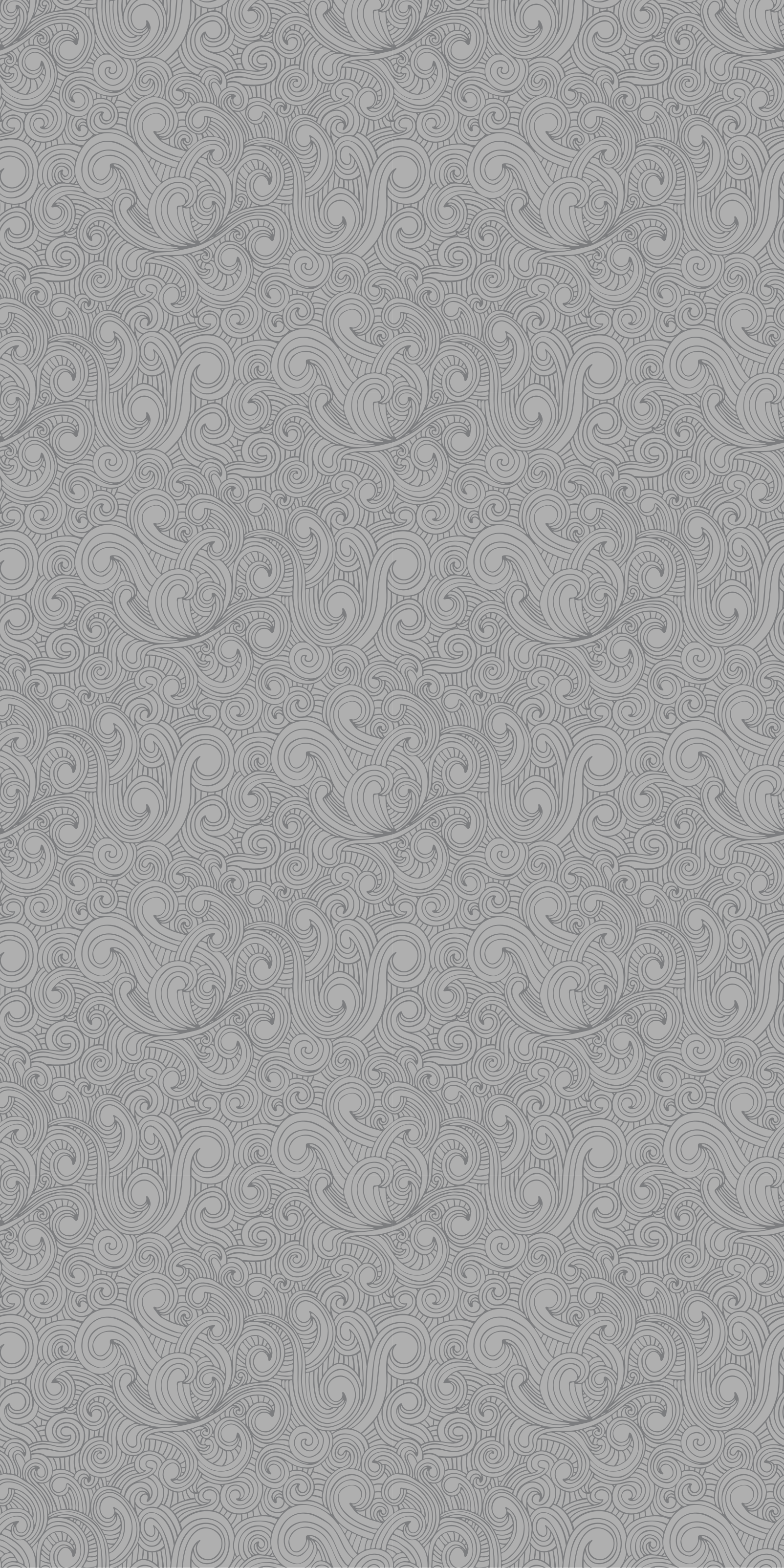 Kitchen vinyl rug in grey floral pattern - TenStickers