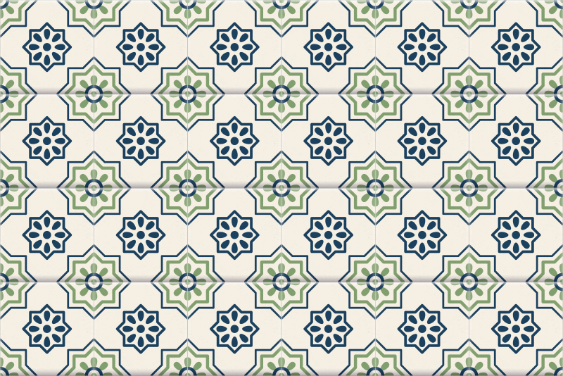 Kitchen vinyl rug kitchen tiles decal - TenStickers