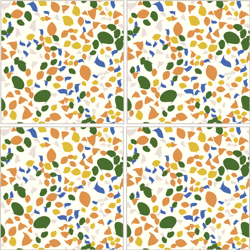 Kitchen vinyl rug terrazzo tiles design - TenStickers