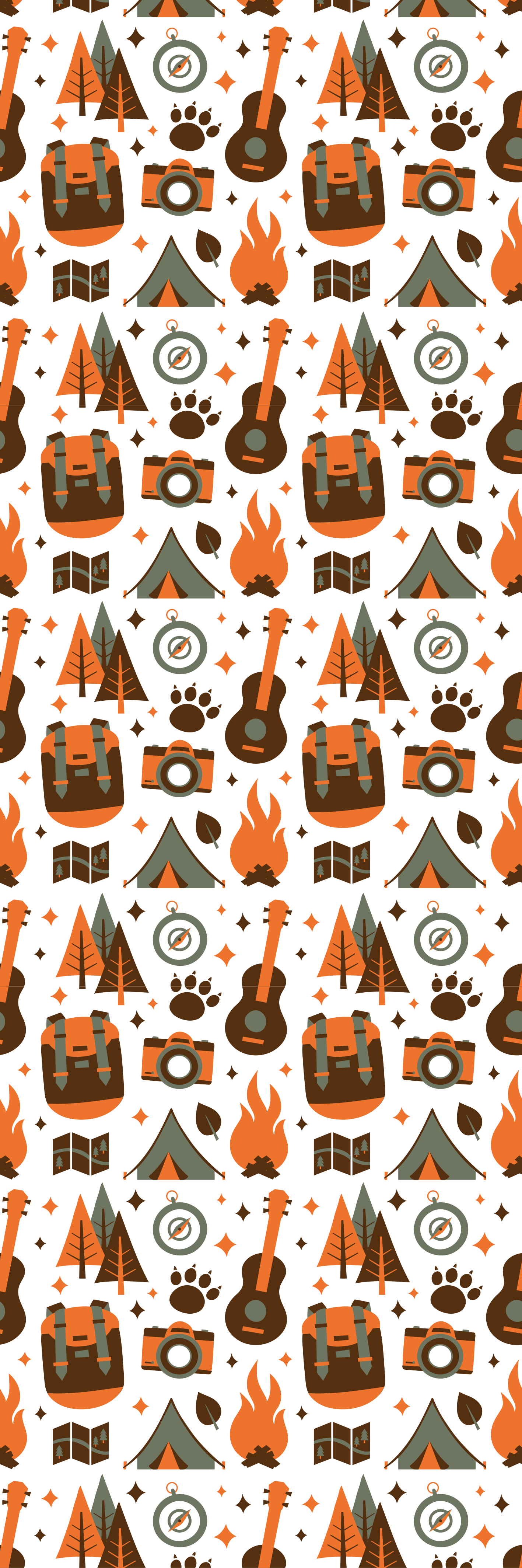 Bedroom vinyl rug mountains bear wood fire - TenStickers