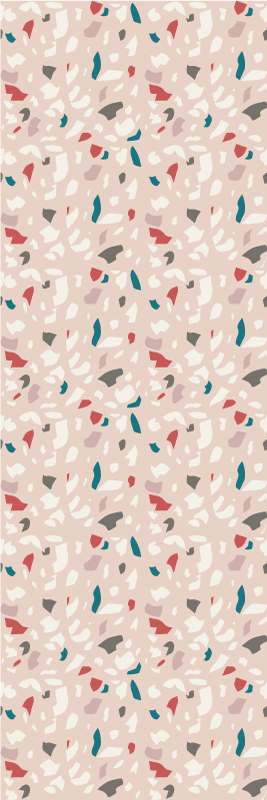Bedroom vinyl rug with terrazzo effect design - TenStickers
