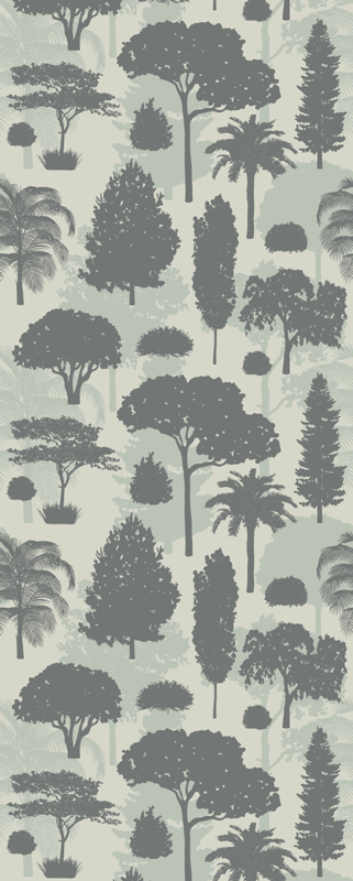 Bedroom vinyl rug with nordic tree patterns - TenStickers