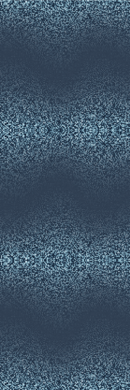 Bedroom vinyl rug with retro blue square dots - TenStickers