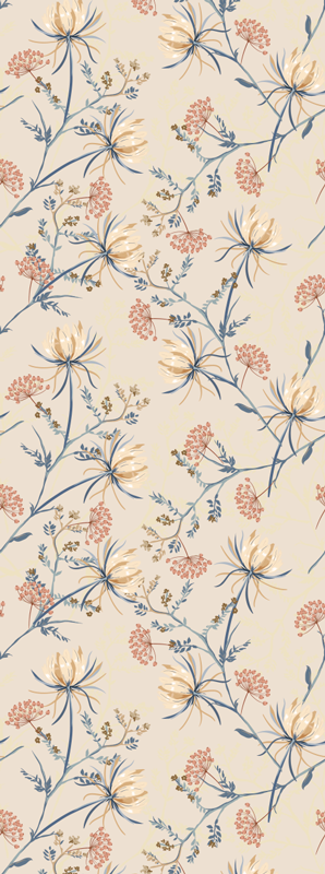 Bedroom vinyl rug paradise row - TenStickers