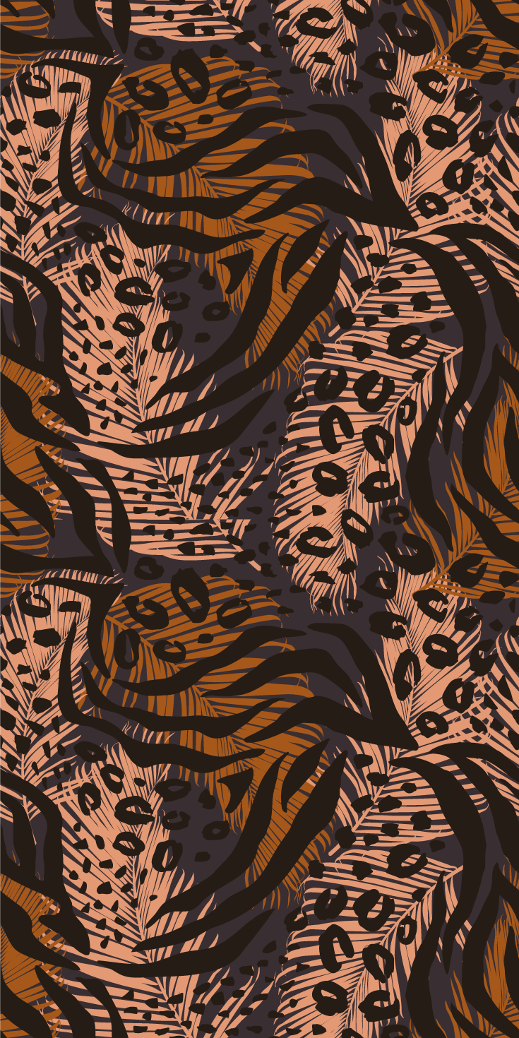 Bedroom vinyl rug with vibrant abstract african design - TenStickers