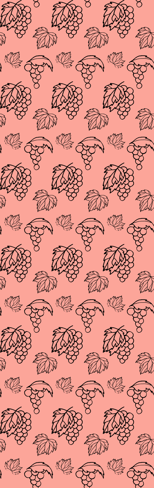 Bedroom vinyl rug in african rosa grapes design - TenStickers