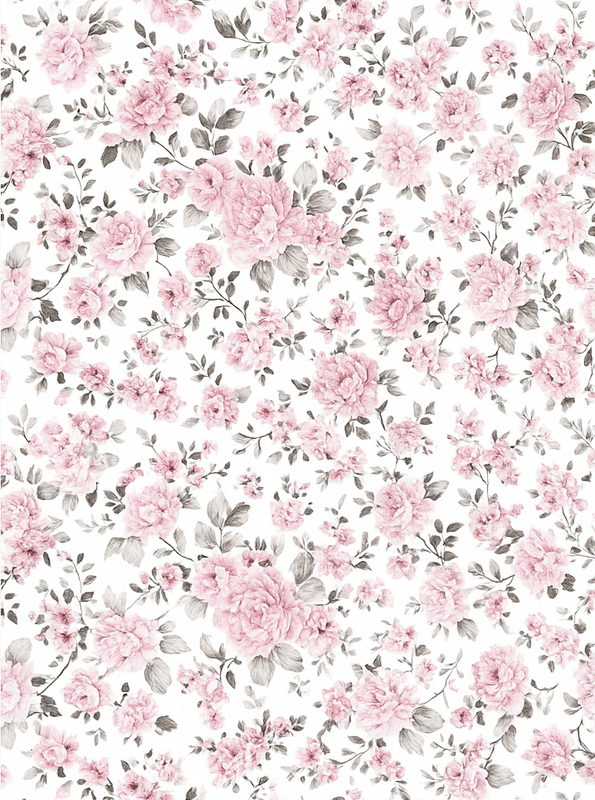 Bedroom vinyl rug old retro large floral design - TenStickers