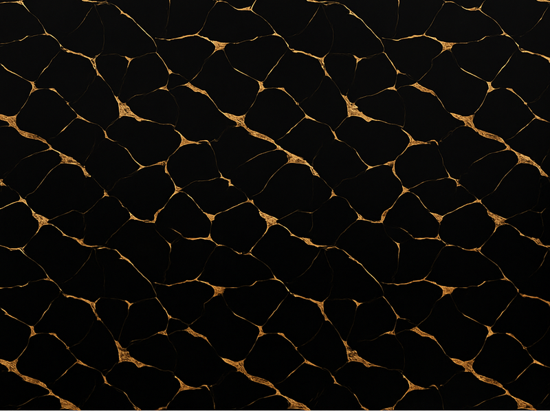 Bedroom vinyl rug black marble with gold veins - TenStickers