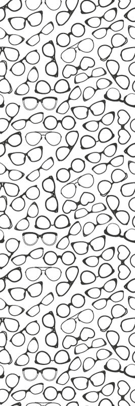 Office vinyl rug fashionable sunglasses pattern - TenStickers
