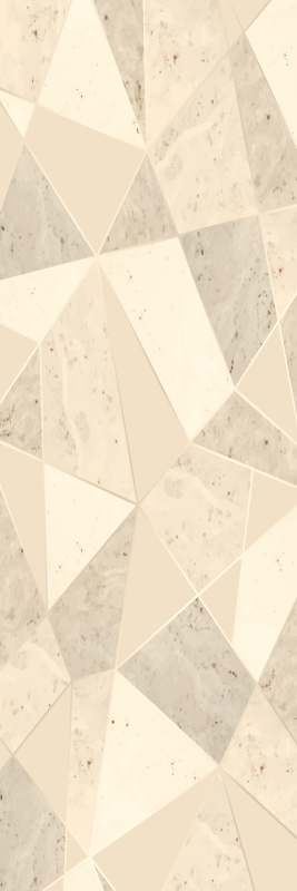 Office vinyl rug in 3d golden triangles design - TenStickers