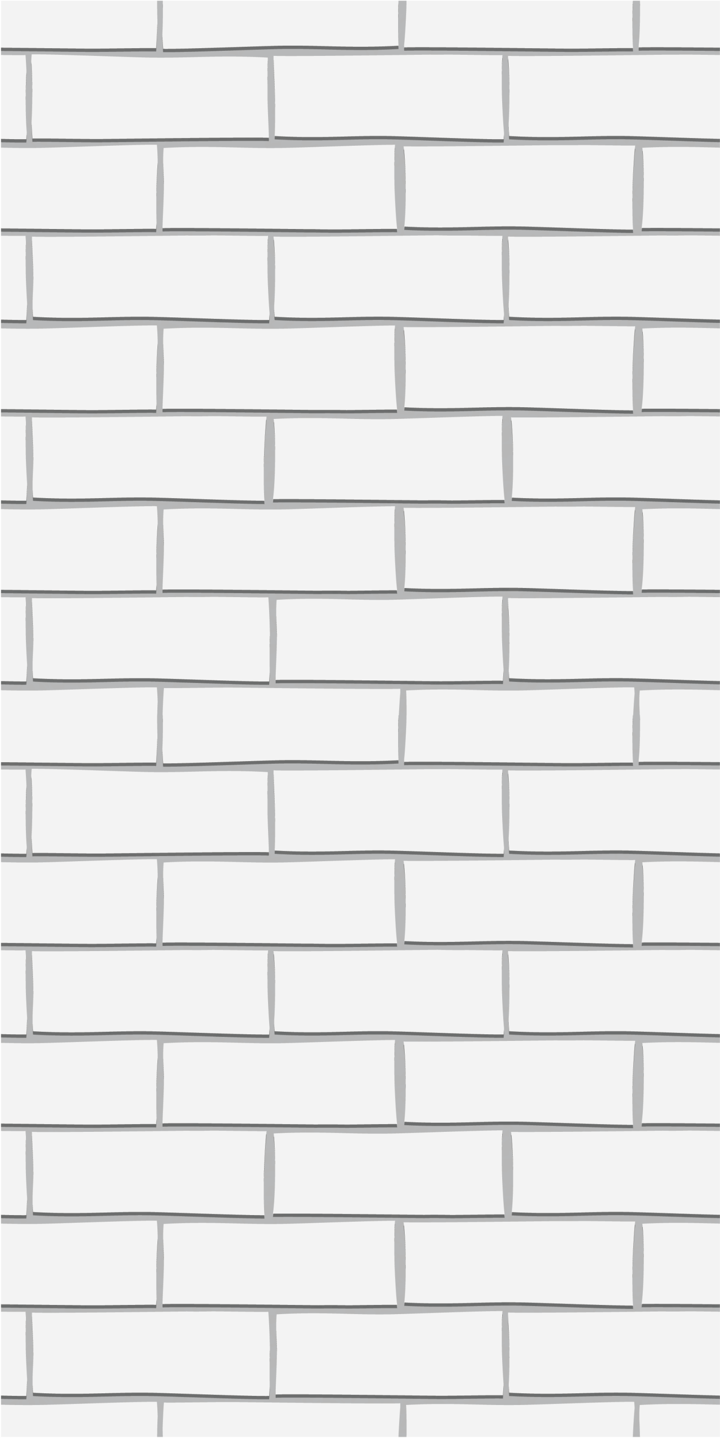 White thick bricks bedroom vinyl rug - TenStickers