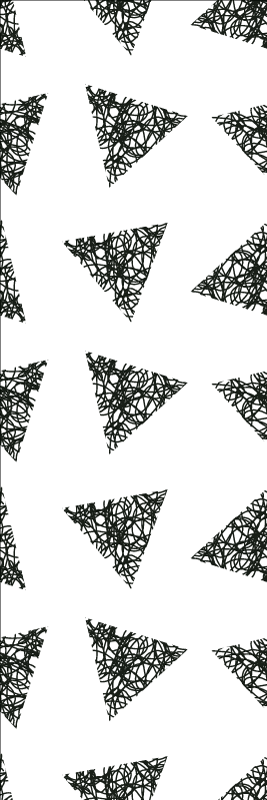 Bedroom vinyl rug with unique rotten pieces design - TenStickers