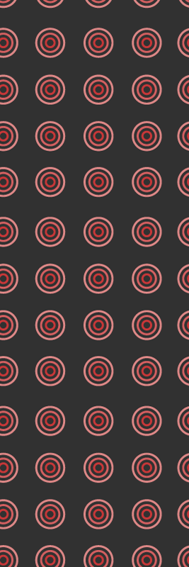 Bedroom vinyl rug in red seamless round pattern - TenStickers