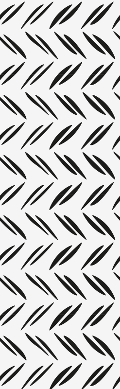 Bedroom vinyl rug with simple striped design - TenStickers