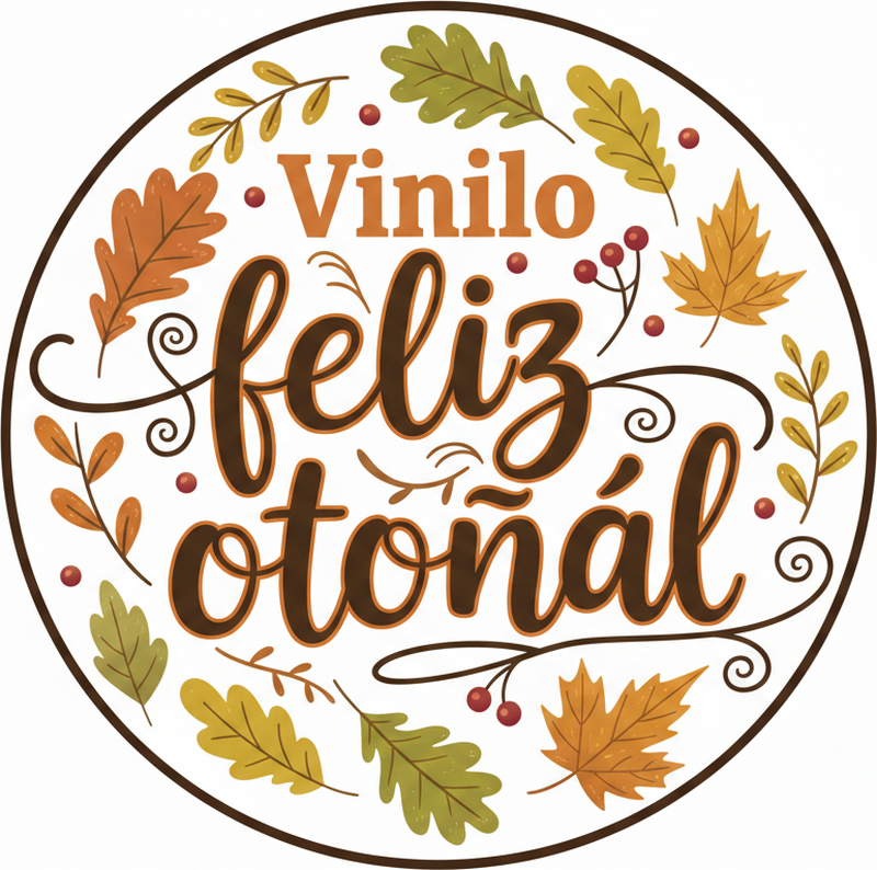 Bedroom vinyl rug autumn happy vinyl - TenStickers
