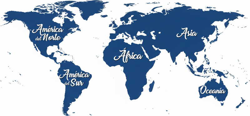 Bedroom vinyl rug classic blue world map design - TenStickers