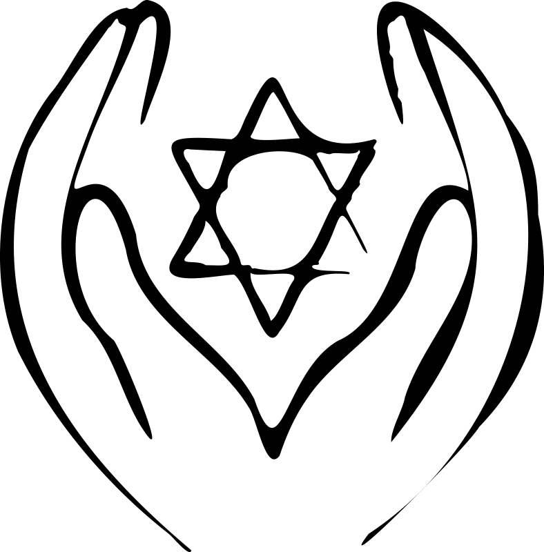 Bedroom vinyl rug star of david - TenStickers