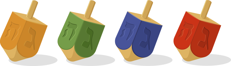 Bedroom vinyl rug dreidel design - TenStickers