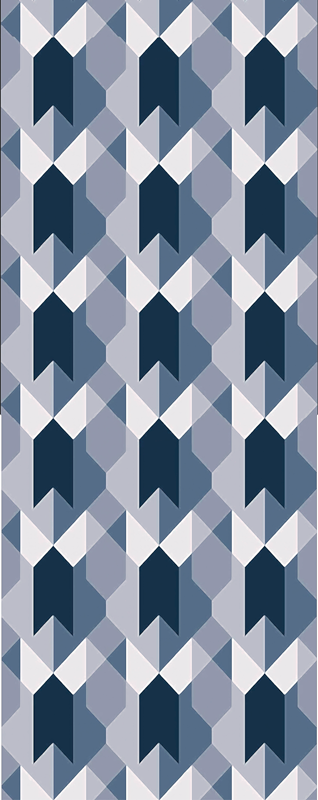 Nordic vinyl rug in geometric copenhagen style - TenStickers