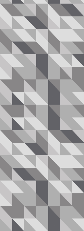 Nordic vinyl rug light gray geometric squares - TenStickers