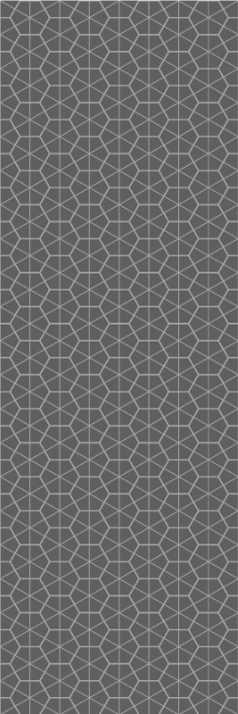 Nordic vinyl rug in minimal hexagonal japandi style - TenStickers