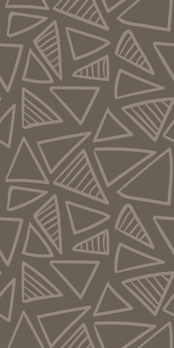 Nordic vinyl rug with brown triangle stripes - TenStickers