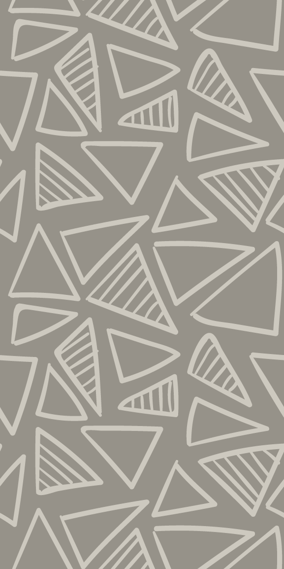 Nordic vinyl rug in scandinavian gray triangle stripes - TenStickers