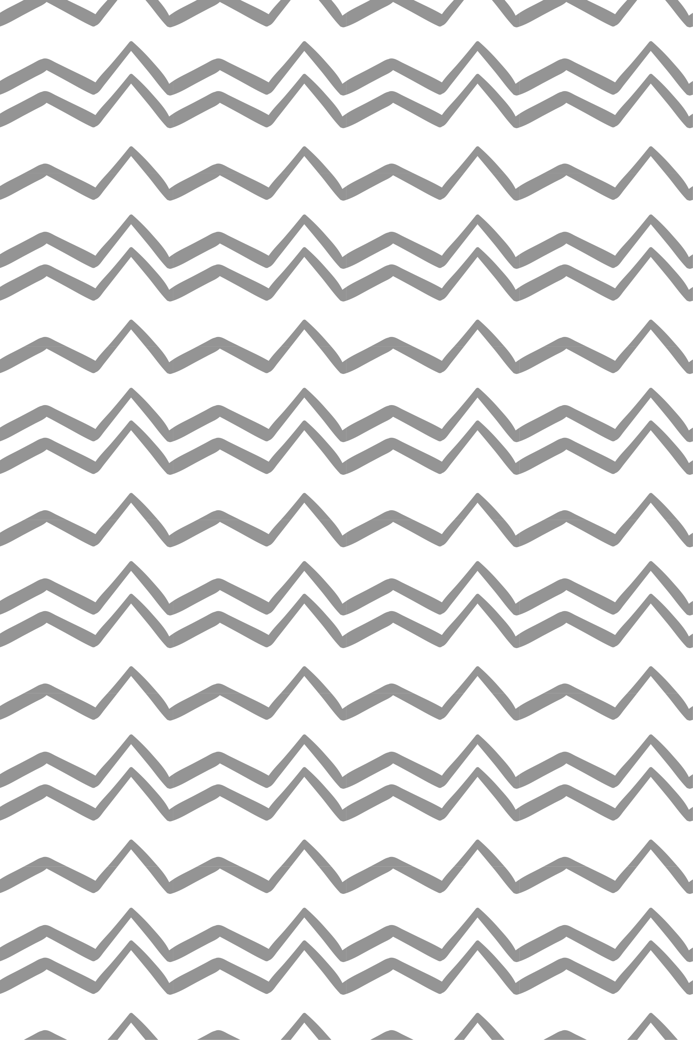 Nordic vinyl rug with irregular grey zigzag pattern - TenStickers