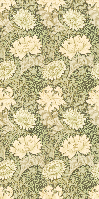 Nature vinyl rug modern style chrysanthemum - TenStickers