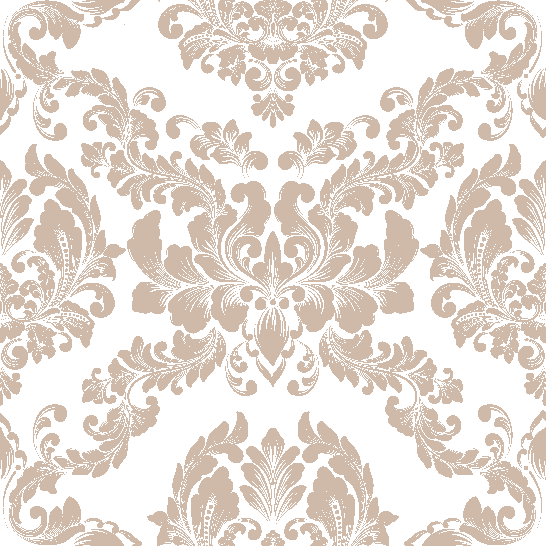 Vintage vinyl rug with damask design - TenStickers