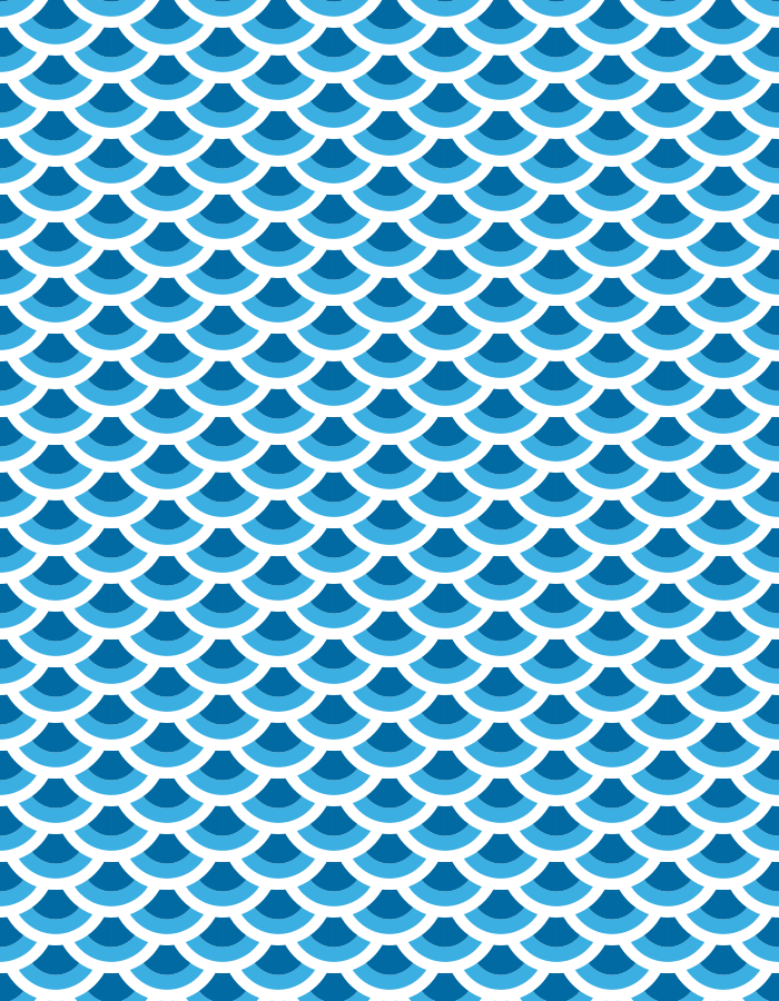 Texture vinyl rug with blue scales pattern - TenStickers