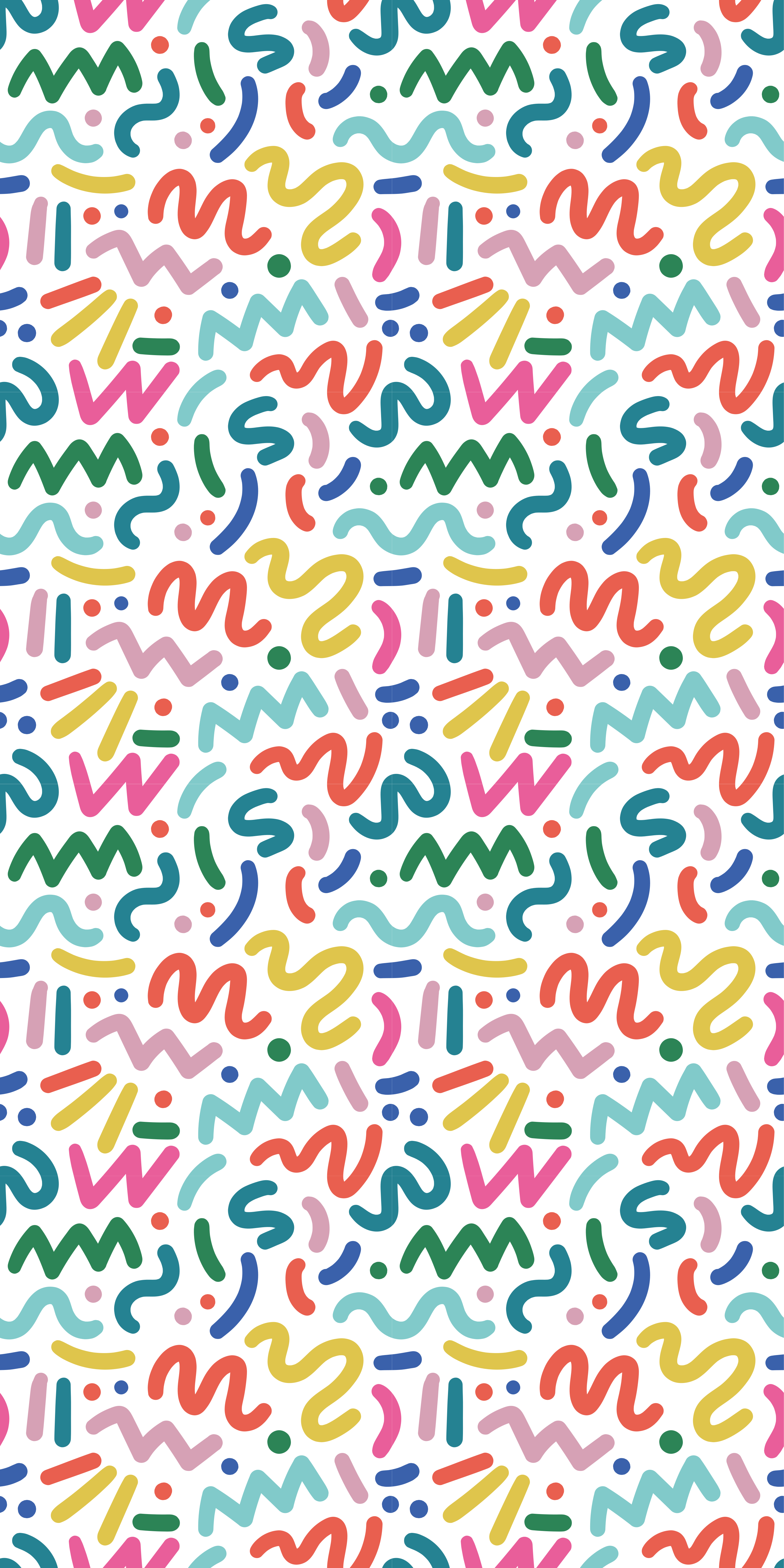Texture vinyl rug with abstract colored shapes - TenStickers