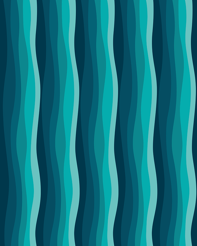 Texture vinyl rug wave pattern - TenStickers