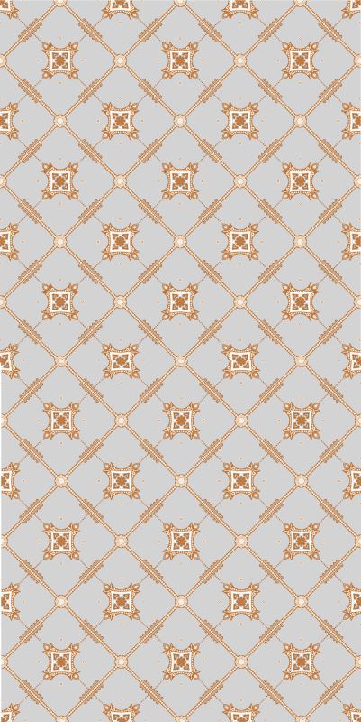 Texture vinyl rug in tile style rhombus - TenStickers