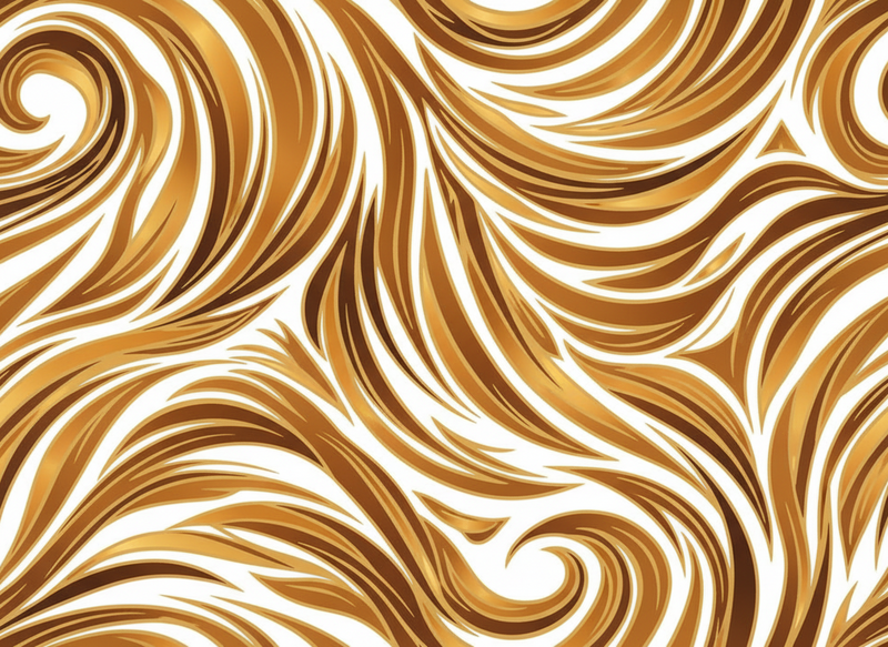 Vintage vinyl rug with golden fur design - TenStickers