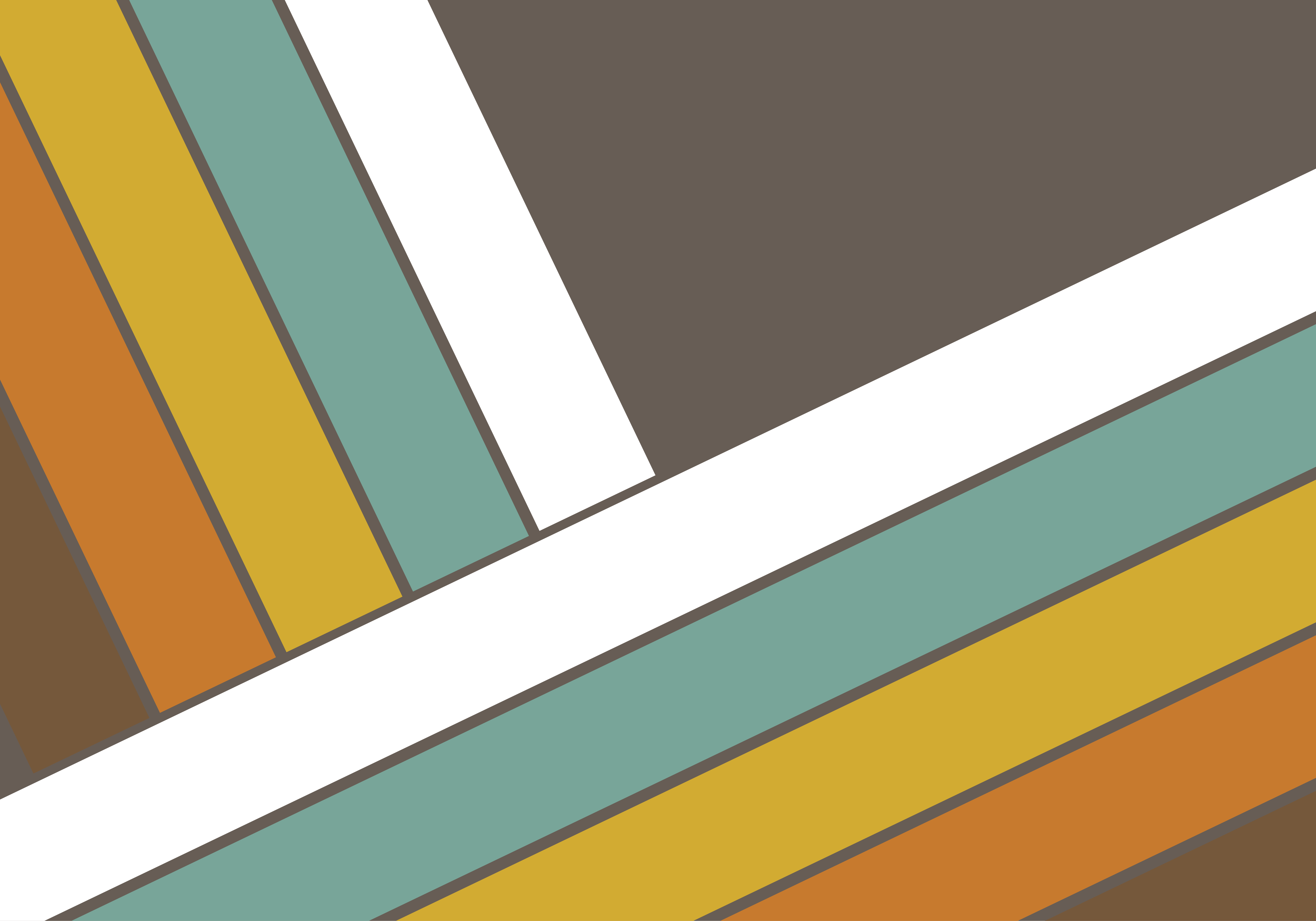 Vintage vinyl rug in retro 70s stripes - TenStickers