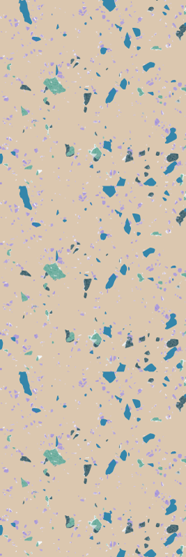 Texture vinyl rug colorful terrazzo stone - TenStickers