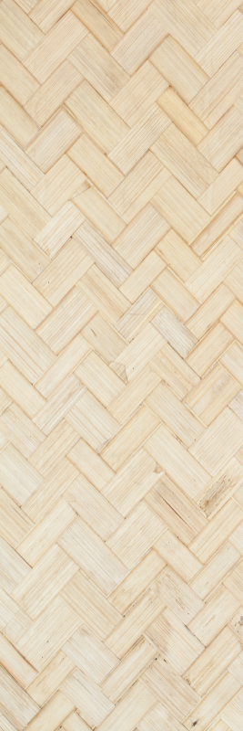 Texture vinyl rug in white herringbone wood style - TenStickers
