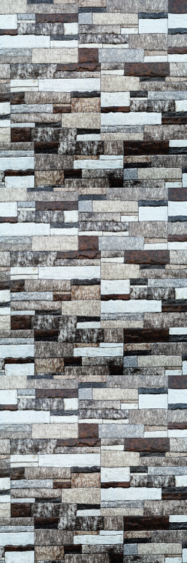 Texture vinyl rug in elegant gray stone look - TenStickers