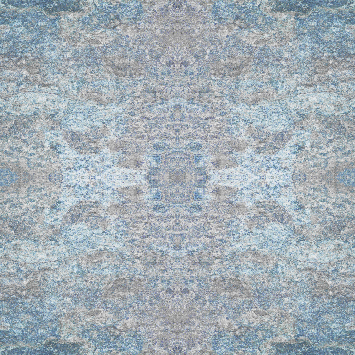 Light blue and beige marble texture vinyl rug - TenStickers
